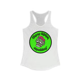 Women's Green Zombie Head Racerback Tank