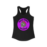 Women's Purple Zombie Head Racerback Tank