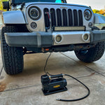 air compressor with ePlug accessory plugged into battery port