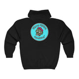 Winter Zombie Head Unisex Heavy Blend™ Full Zip Hooded Sweatshirt